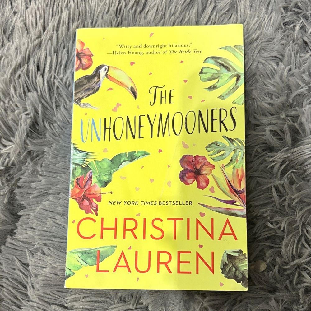 Barnes & Noble 'The Unhoneymooners' Book - Bright Yellow and Red Cover